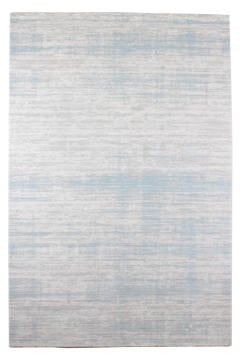 Krem Mavi Renk Geçişli Desensiz Halı