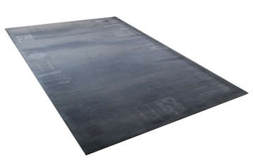 Bordürü Büyük Kare Desenli Gri Halı 2.00 x 2.90