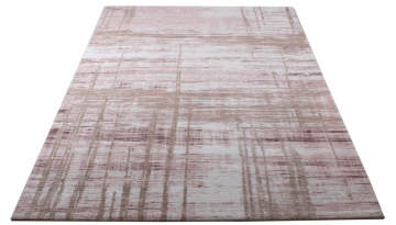 Modern Tarzda Pembe Desenli Halı