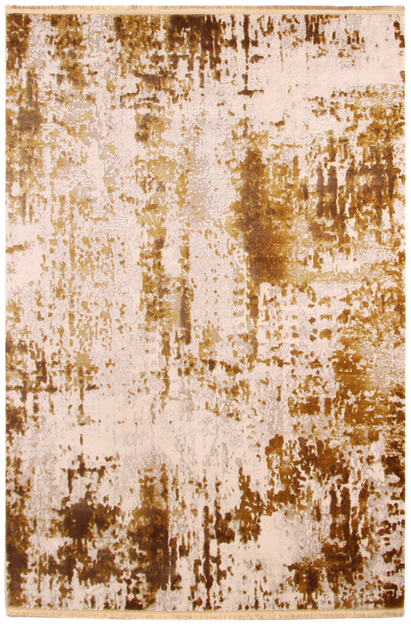 Altın Varak Desenli Salon Halısı