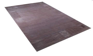 Ortası Boş Kenarları Modern Tasarımlı Gri Halı 2.00 x 2.90