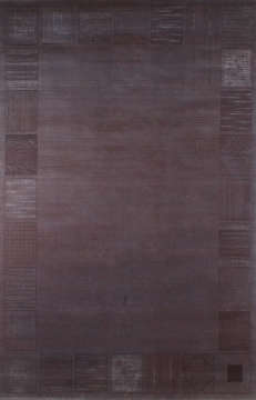 Ortası Boş Kenarları Modern Tasarımlı Gri Halı 2.00 x 2.90