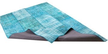 Turkuaz Patchwork Halı