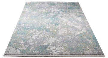 Mavi Bej Desenli Modern Halı 1.60 x 2.30