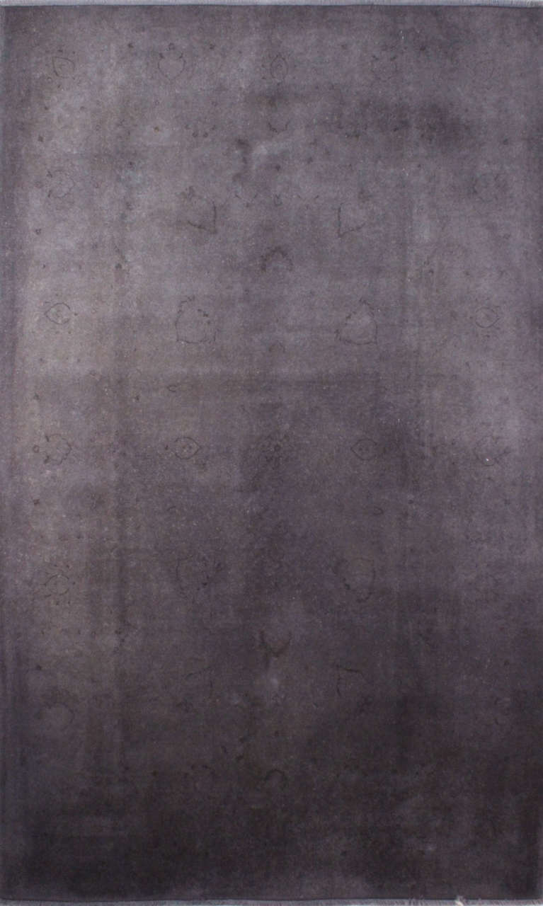 Düz Gri Renk İran Çöbi Halısı