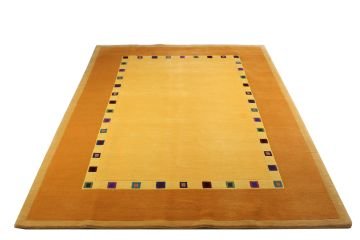 Yellow Color Wool Nepal Carpet 1.76 x 2.46 = 4.33m²