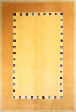 Yellow Color Wool Nepal Carpet 1.76 x 2.46 = 4.33m²
