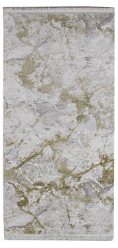 Modern Patterned Light Grey Small Size Carpet