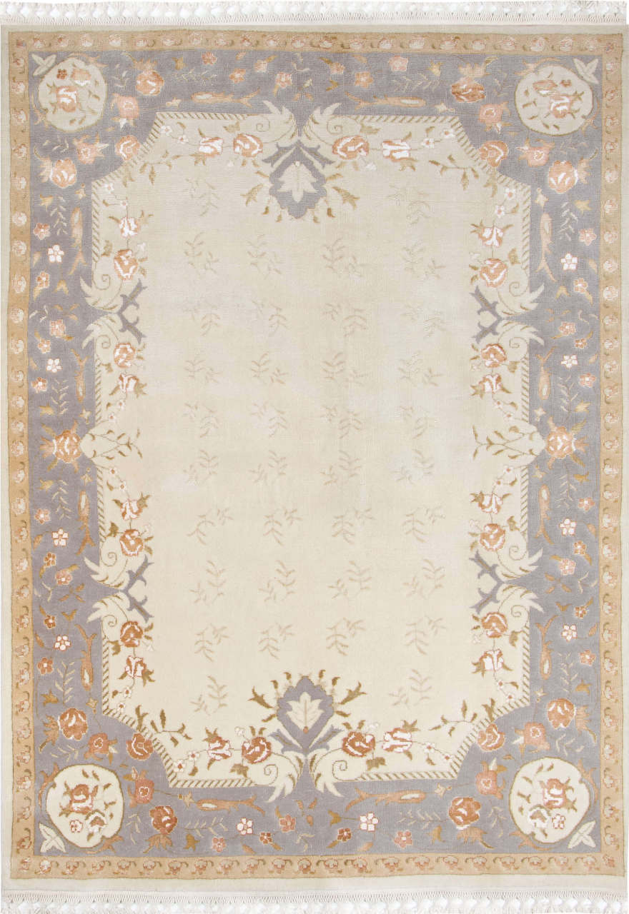 Gri Bordürlü Salon Halısı