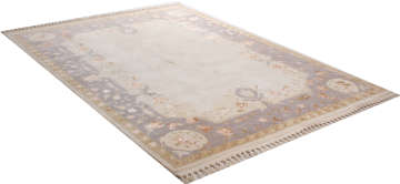 Gri Bordürlü Salon Halısı