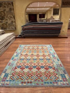 Etnik Desenli Rengarenk Kilim