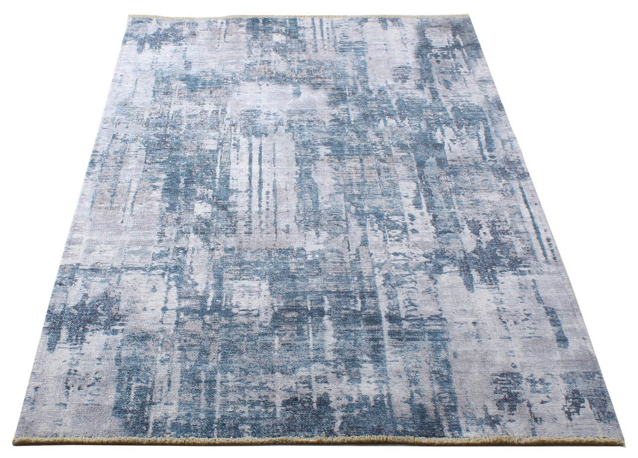 White Rug Blue Design Blue White Modern Design Rug