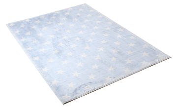 Yıldız Desenli Mavi Erkek Çocuk Odası Halısı 1.15 x 1.60