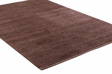 Desensiz Kahverengi Bambu İpek Halı