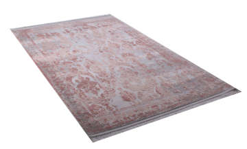 Pembe Desenli Bambu Makine Halısı