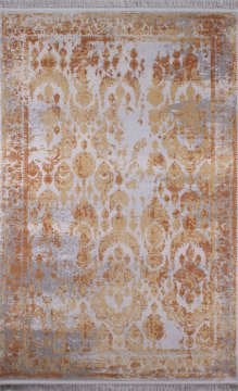 Gri Turuncu Bambu Hali 1.60 x 2.30