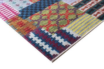 Patchwork Desenli Şönil Kilim
