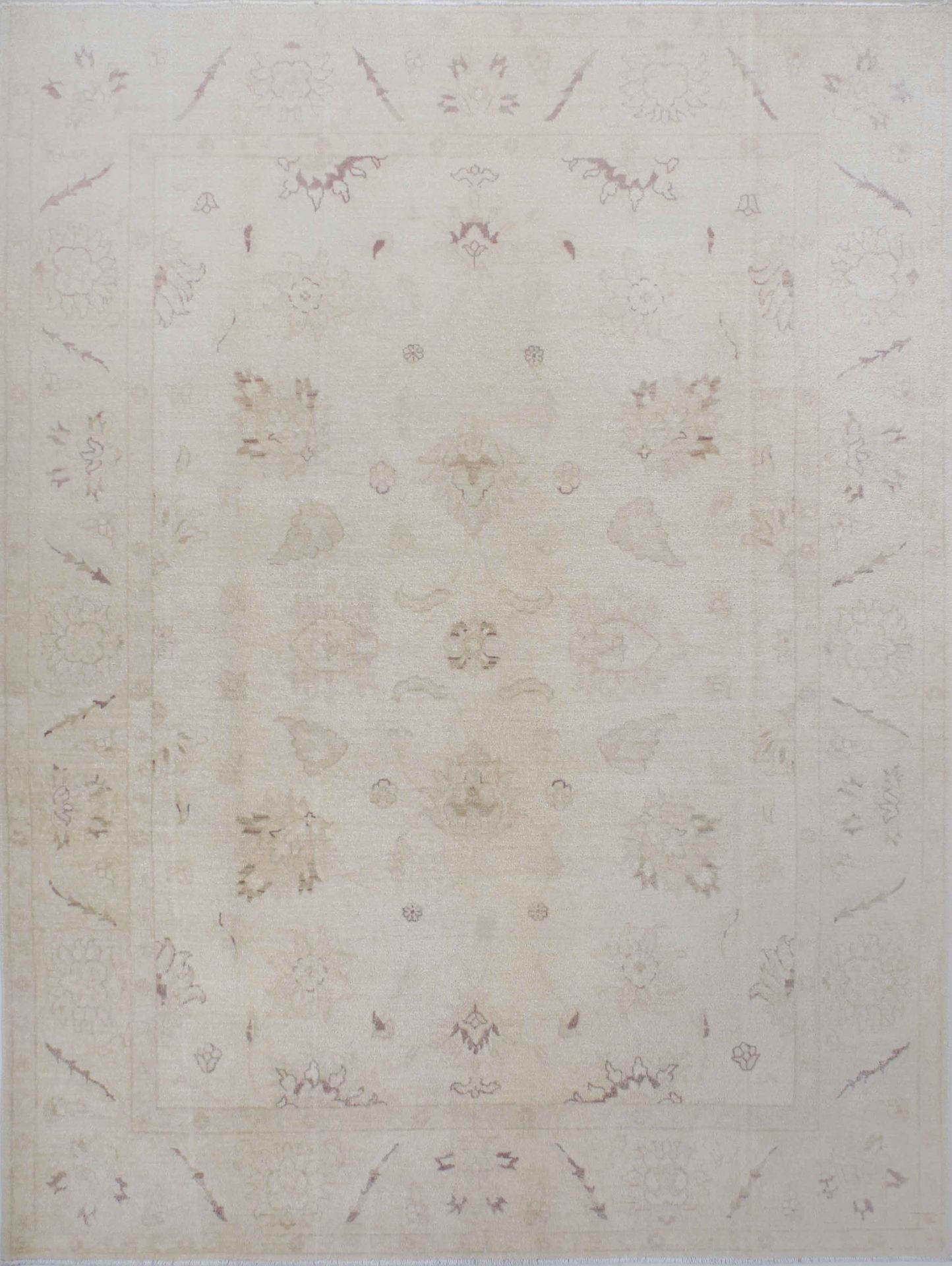 Hand-knitted Carpet with Faded Pattern