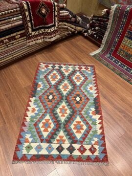 Baklava Desenli Küçük Kilim