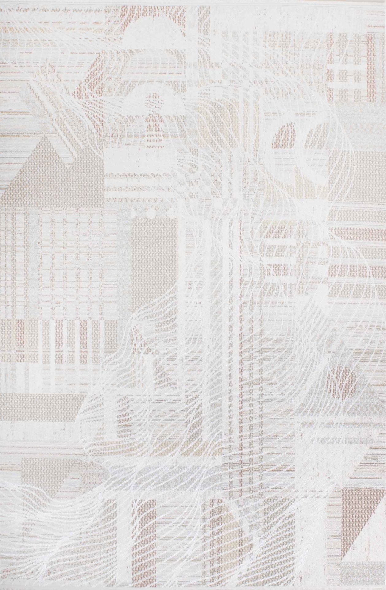 Dalga Desenli Renkli Modern Halı