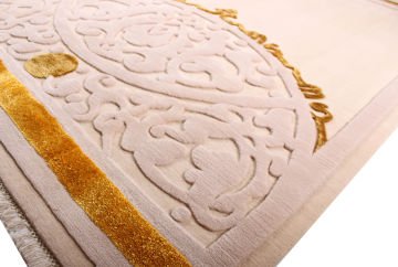 Desenleri Oyma Şık El Dokuma Halı