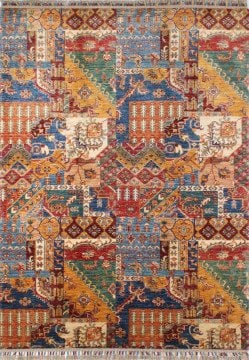 Patchwork Desenli İran Halısı