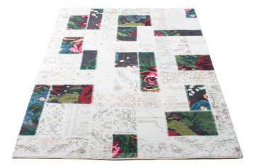 Patchwork Desenli Bej Kilim 1.20 x 1.80