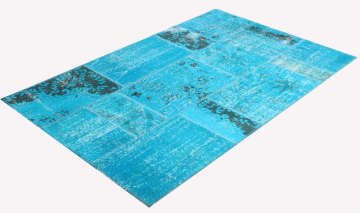 Turkuaz Patchwork Halı