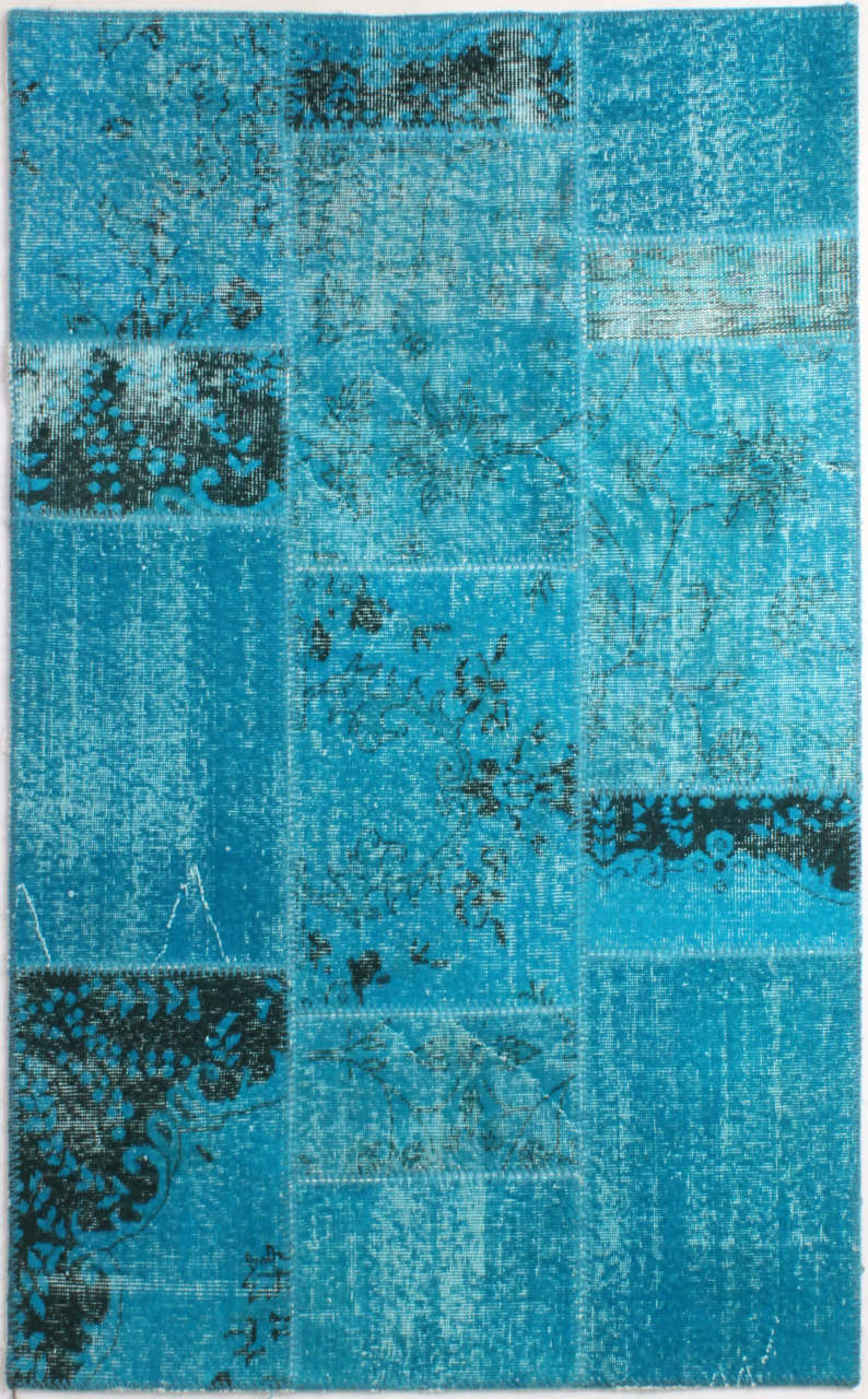 Turkuaz Patchwork Halı