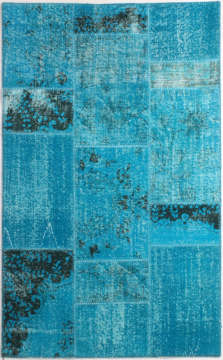 Turkuaz Patchwork Halı