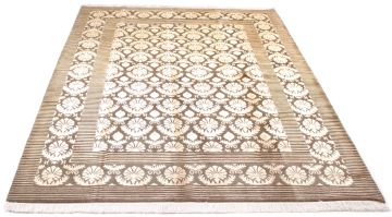 Silk Patterned Khaki Color Carpet 1.70 x 2.40 = 4.08m²