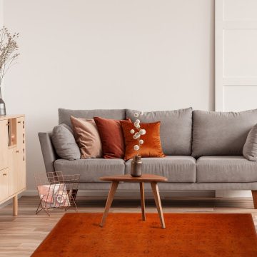 Turuncu Overdye İran Halısı