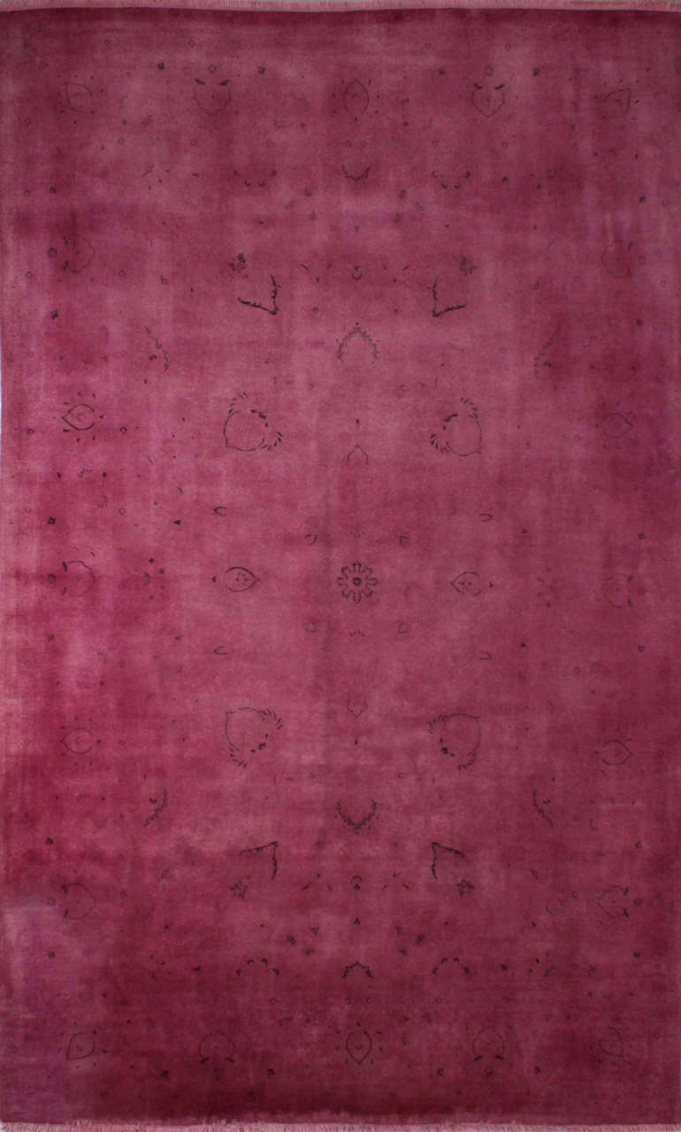 Fuşya Overdye İran Halısı