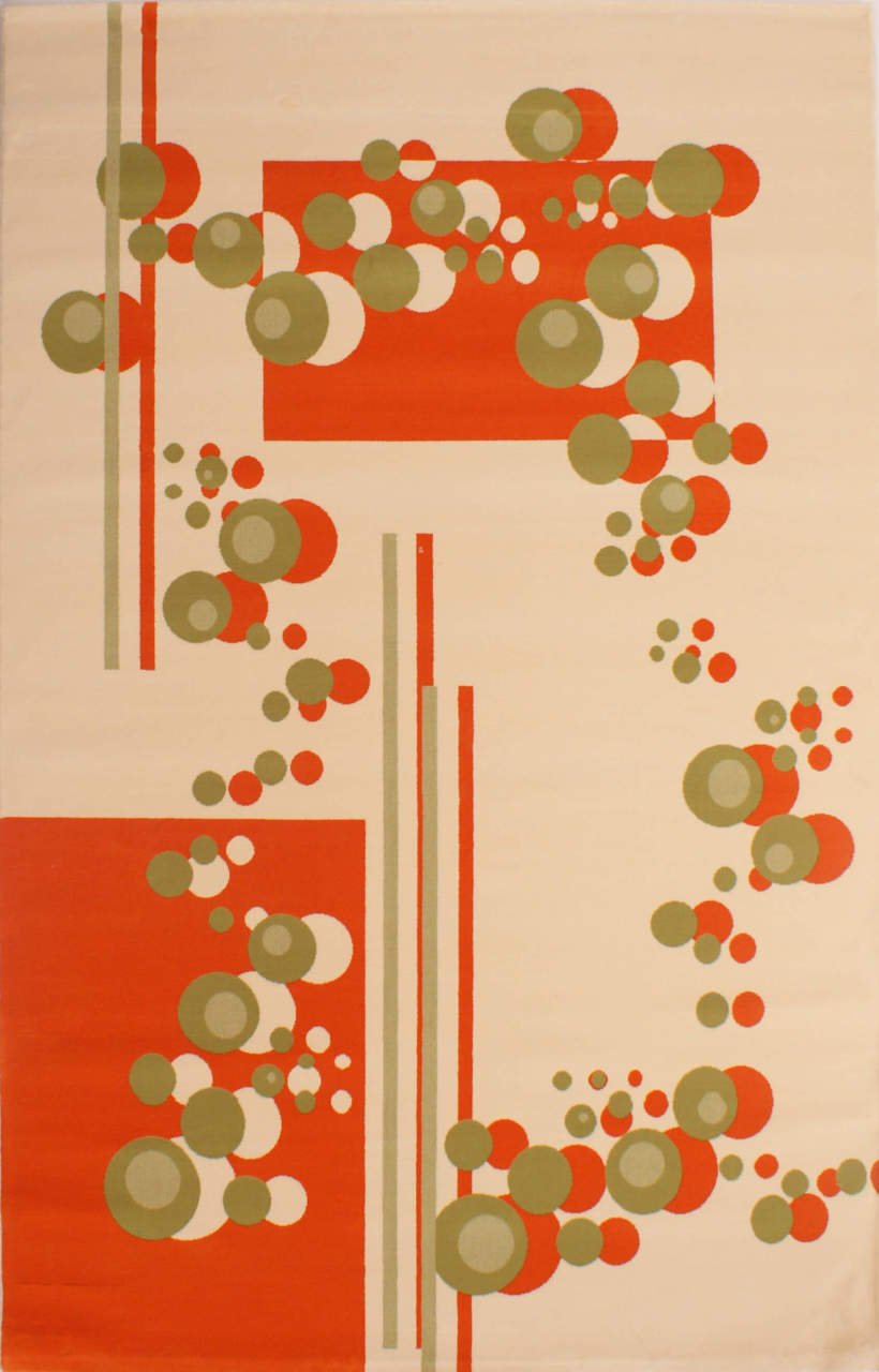 Koyunlu Ekol Boncuk Turuncu Makine Halısı