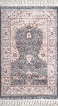 Lacivert Yumuşak ve Parlak Namazlık