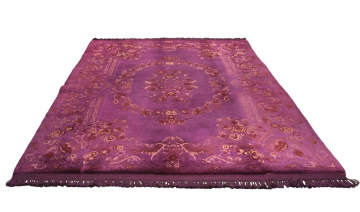 İpek Desenli Mor Salon Halısı 1.70 x 2.40