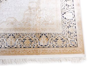 Madalyon Desenli Bambu Salon Halısı