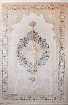 Madalyon Desenli Bambu Salon Halısı