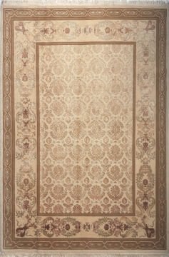 Ortası Damsk Desenli El Halısı