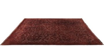 Zemini Yün Desenleri İpek Kahverengi Halı 2.00 x 3.00