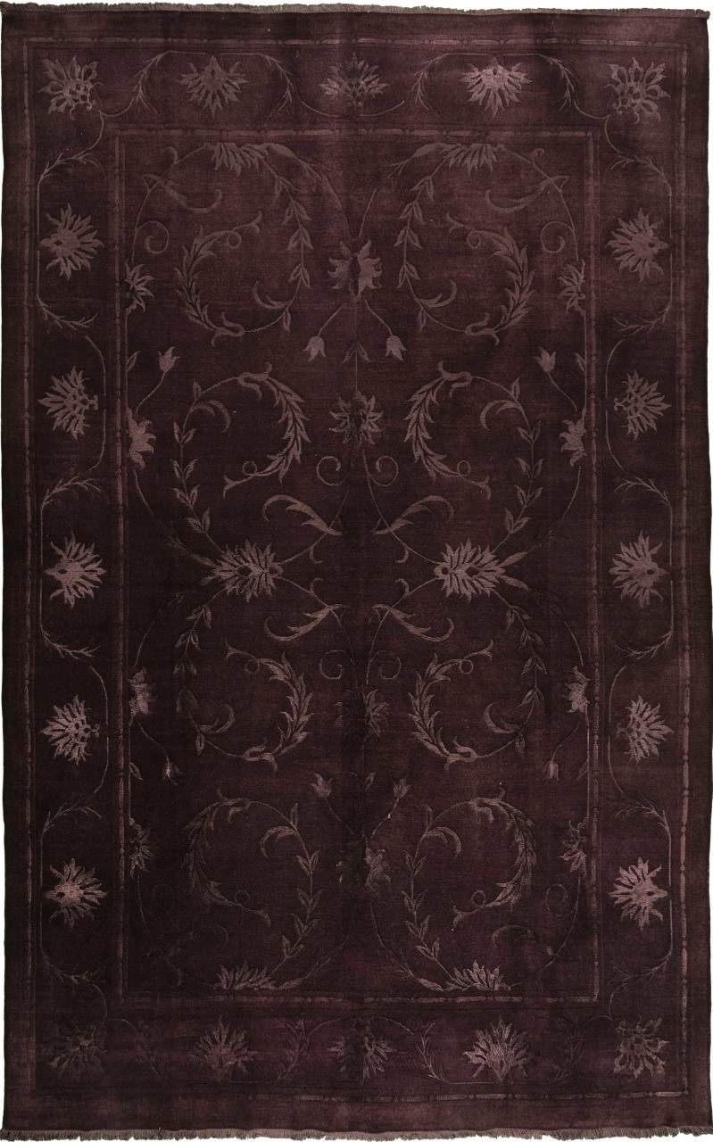 Desenleri İpek Siyah Zeminli Salon Halısı