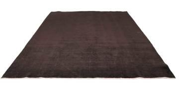 İran düğümlü Çok Sık Dokuma Desensiz Siyah Halı