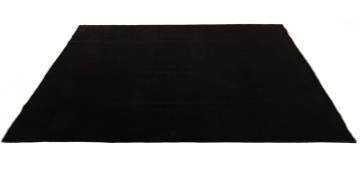 İran düğümlü Çok Sık Dokuma Desensiz Siyah Halı