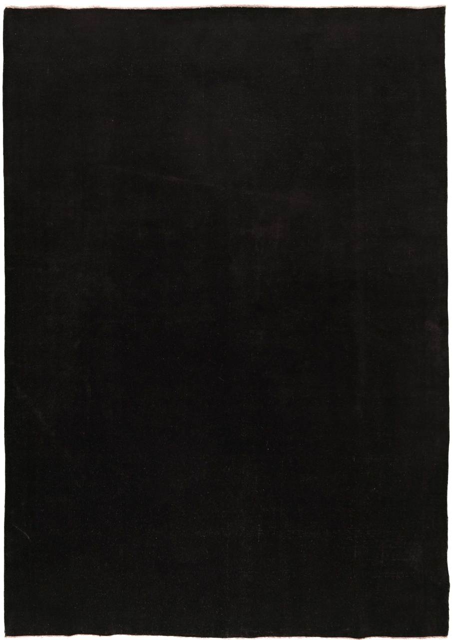 İran düğümlü Çok Sık Dokuma Desensiz Siyah Halı