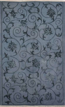 Küçük Boy İpek Desenli Overdye Halı