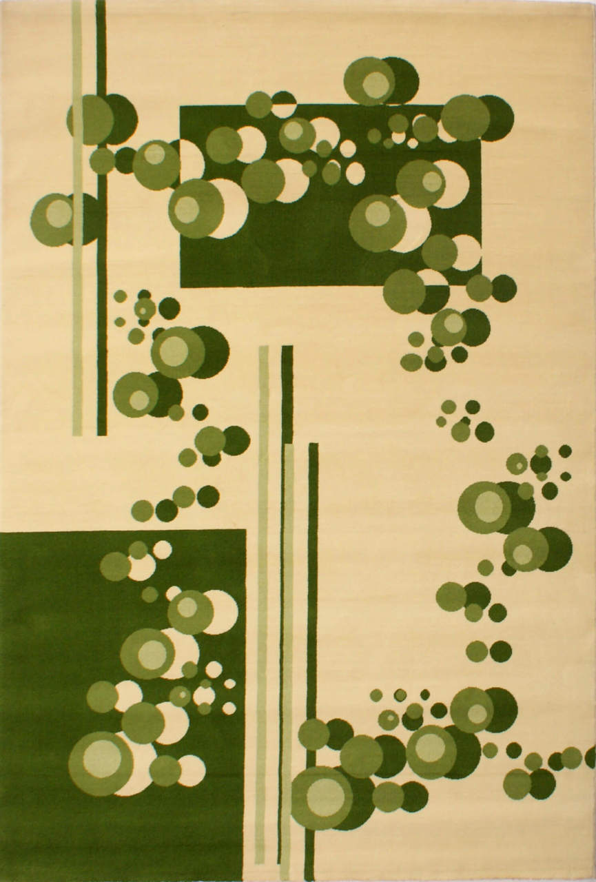 Koyunlu Ekol Boncuk Yeşil Halı