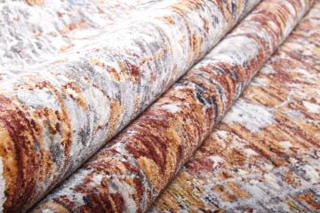 Eskitme Desenli Tasarım Makina Halısı