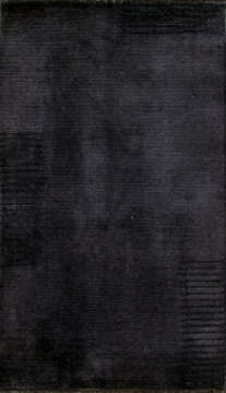 Kenarlarına El Dikişi ile Çizgisel Desenler Olan Halı