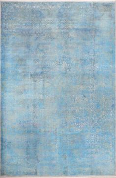 Memlük Desenli Turkuaz Bambu Halı