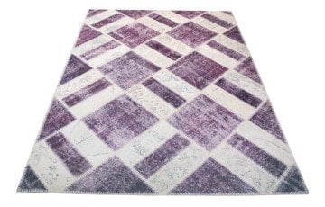 El Dokuması Patchwork Halı
